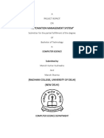 "Automation Management System": A Project Reprot ON