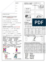 Exercícios de Fixação 6º Ano Matutino