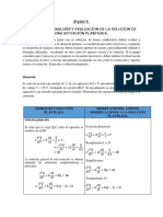 Ejercicio 5 - Análisis y Evaluación de La Solución de Una Situación Planteada