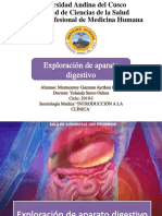 Exploración de Aparato Digestivo IPPA Semiologia