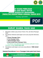 Surat Suara Pemilihan Bem FK Undana