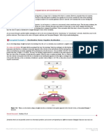 Applications of The Equations of Kinematics