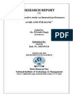 Research Report: A Comparative Study On Financial Performance of Sbi and PNB Bank