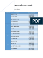 Contenido Temático de Tutoría