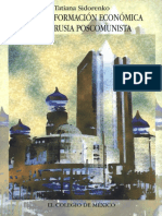 Sidorenko Tatiana. La Transformación Económica en La Rusia Poscomunista PDF