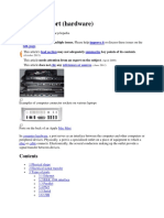 Computer Port (Hardware) : This Article Has Multiple Issues. Please Help