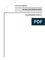 TSPL/TSPL2 Programming Language TSC Bar Code Printer Series