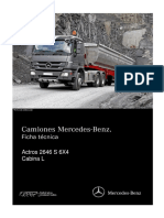 Ficha Técnica Actros 2646S - 6x4 - Alemania