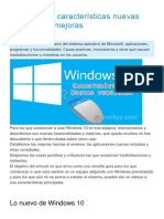 Windows 10 Características Nuevas Funciones y Mejoras