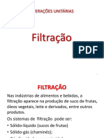 Operação Unitária - Filtração