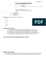 Cours de GEOMETRIE PLANE PDF