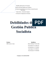 Trabajo-Debilidades de La Gestion Publica Socialista-Unidad II-Grupo 4