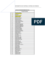 Ejemplo Lista de Actividades