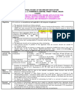 Instructions For Submitting Online Application For Central Sector Scheme of Scholarship For College and University Students-2010