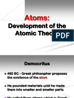 Atoms:: Development of The Atomic Theory