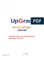 Startup India Learning Program Business Tracker