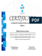 Certificado Taller