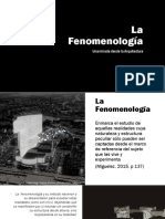 La Fenomenologia