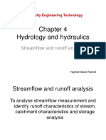 Hydrology and Hydraulics: Streamflow and Runoff Analysis