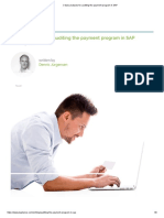 3 Data Analyses For Auditing The Payment Program in SAP