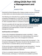 Guide To Auditing EASA Part 145 Competence Management and Assessment - Sofema Aviation ServicesSofem