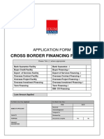 Application Form Cross Border Financing Facility December2015