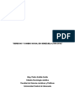 El Derecho y Cambio Social Con La Construcción Del Derecho IV y V