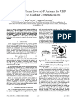 Circular Co-Planar Inverted-F Antenna For UHF Machine-to-Machine Communications