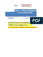 Examen I - Excel Intermedio