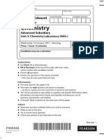 January 2015 (IAL) QP - Unit 3 Edexcel Chemistry A-Level