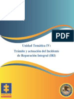 Tramite y Actuacion Incidente Reparacion Integral DOJ - UT4 PDF