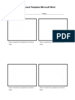 Free Storyboard Template in Microsoft Word