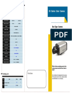 Specification: B1 Series Color Camera