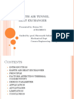 Earth Air Tunnel Heat Exchanger