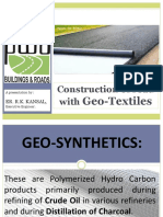 Construction of Road With: Geo-Textiles