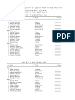 Track Events Score Sheet