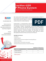 CooVox U20 Datasheet