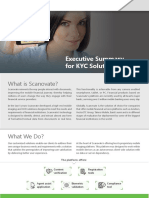 Executive Summary For KYC Solutions 2016: What Is Scanovate?