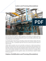 Sulphur Solidification and Forming