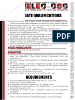 Qualifications and Requirements