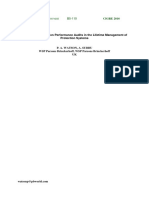 The Role of Protection Performance Audits in The Lifetime Management of Protection Systems