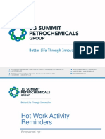 Hot Work Activity Reminders