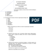 Lista de Exercício 02 1° Ano