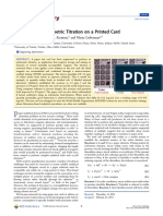 Lab On Paper: Iodometric Titration On A Printed Card: Nicholas M. Myers, Emalee N. Kernisan, and Marya Lieberman