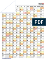 2019 Calendar Landscape