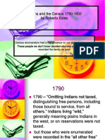 Indians and The Census 1790-1970