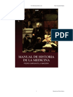 Manual de Historia de La Medicina - Pedro Gargantilla Madera PDF