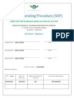 SOPs-IMT - ssm.09 Rejected and Damaged Medical Devices