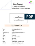 Case Report: A 4 Years Old Boy With Severe Diphtheria and Its Complications