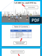 M&A Deal of ABC Inc. and XYZ Inc.: Insert Your Title Here